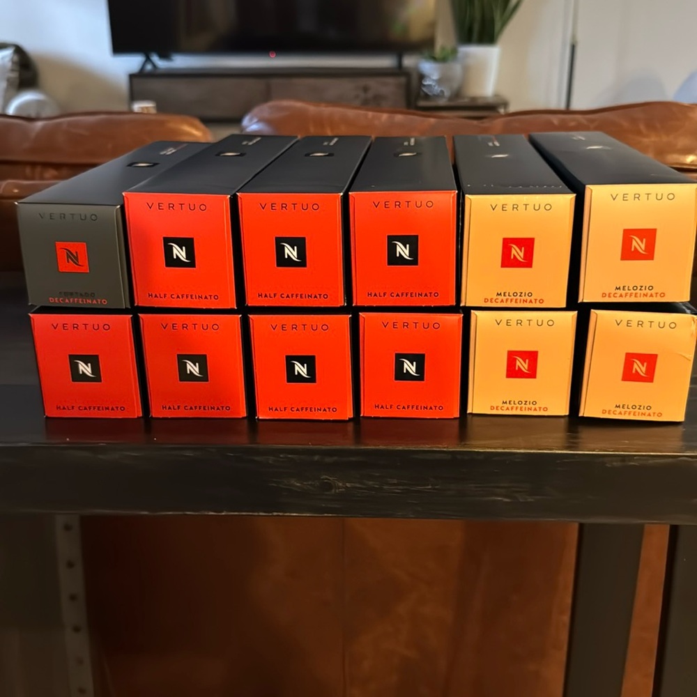 12 sleeves decaf and half calf nespresso